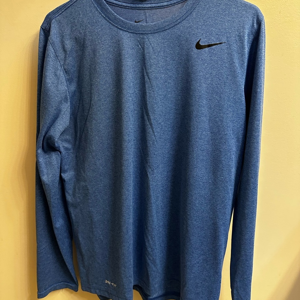 Nike Men's Blue Long Sleeve Shirt